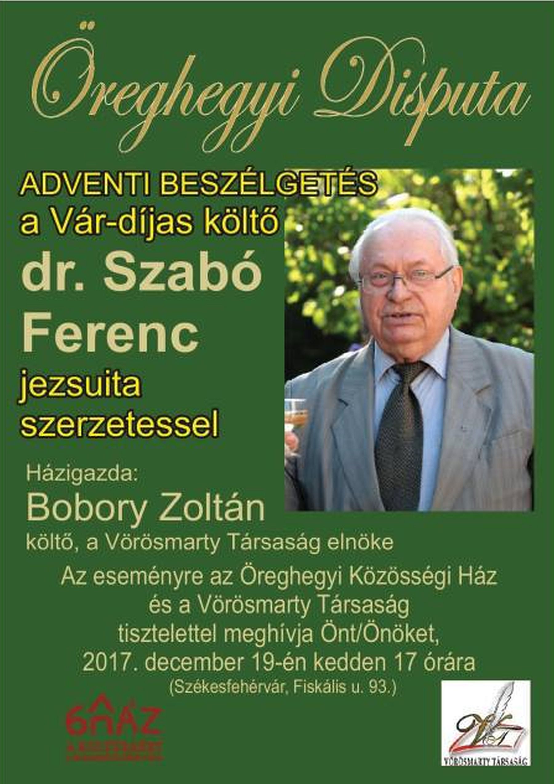 Kedden lesz az év utolsó disputája az Öreghegyi Közösségi Házban